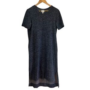 ELK Organic hemp & cotton terry sweatshirt midi dress Sz 4 excellent condition